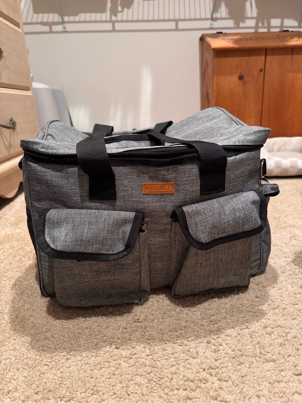 Gray Travel and Utility Bag